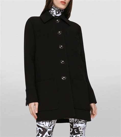 tricot dolce gabbana|Dolce & Gabbana Wool Coats for Women .